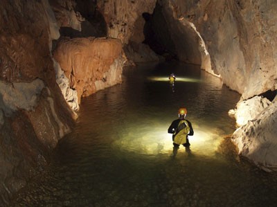 A view of Khe Ry Cave from the inside